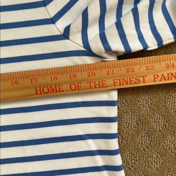 NWT Talbots Blue and White Striped Nautical Preppy Top XL Petite - Picture 8 of 10